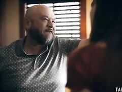 Pregnant teen is desperate and turns to boyfriends dad